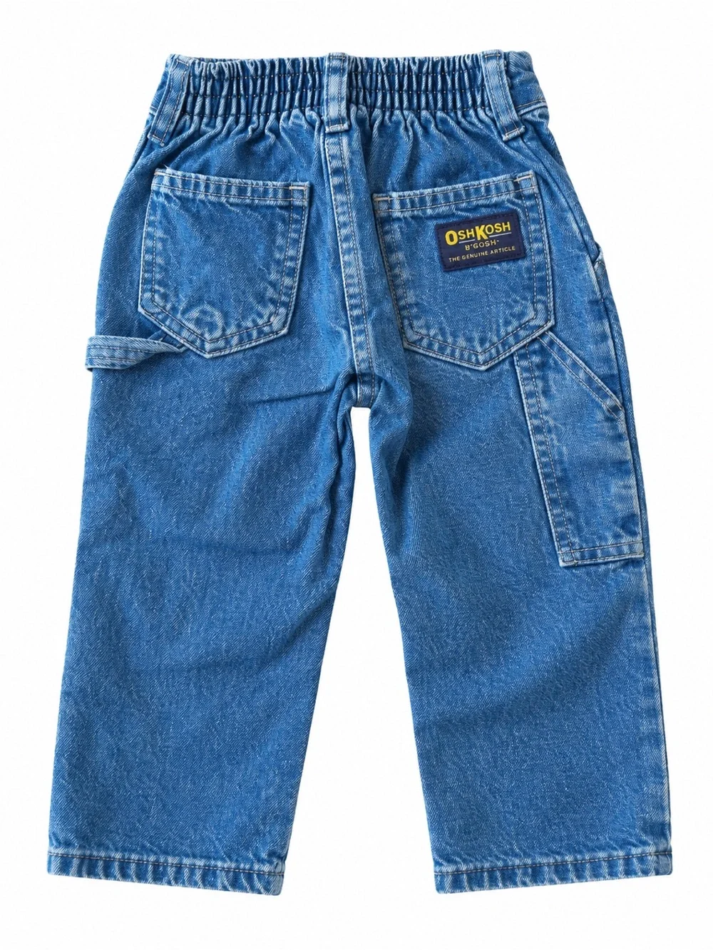 Vintage OshKosh B’Gosh 2T Denim Carpenter Jeans Blue Made in USA Style